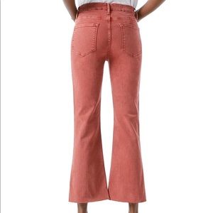 Frame Le Crop Mini Boot in Red